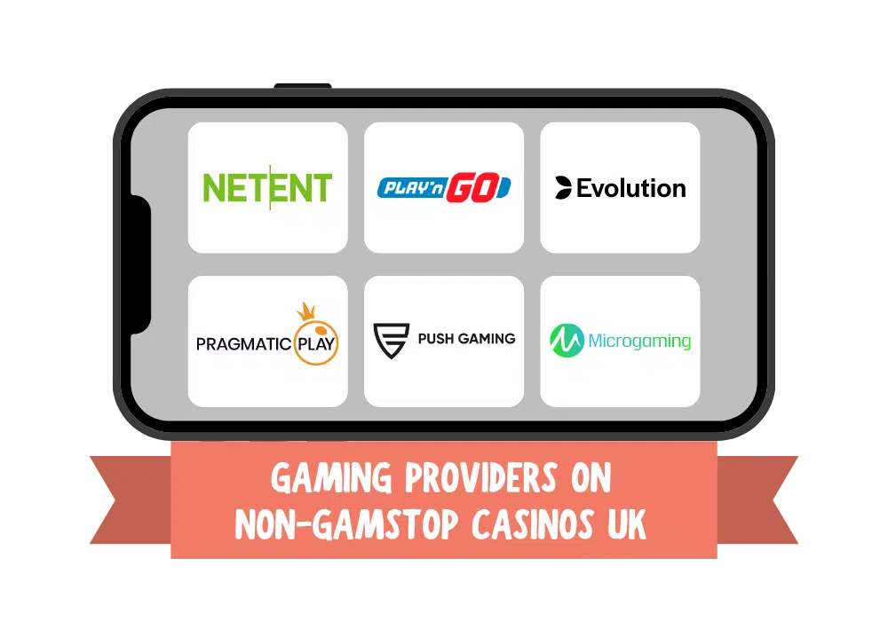 Gaming providers on non-GamStop casinos UK